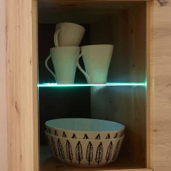 Wohnen Scandi Anbauwand fürs Wohnzimmer - Olcian (vierteilig)