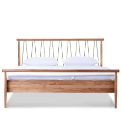 Wohnen Skandinavische Möbel*Scandi Chic Bettgestell aus Wildeiche Honig - Abru