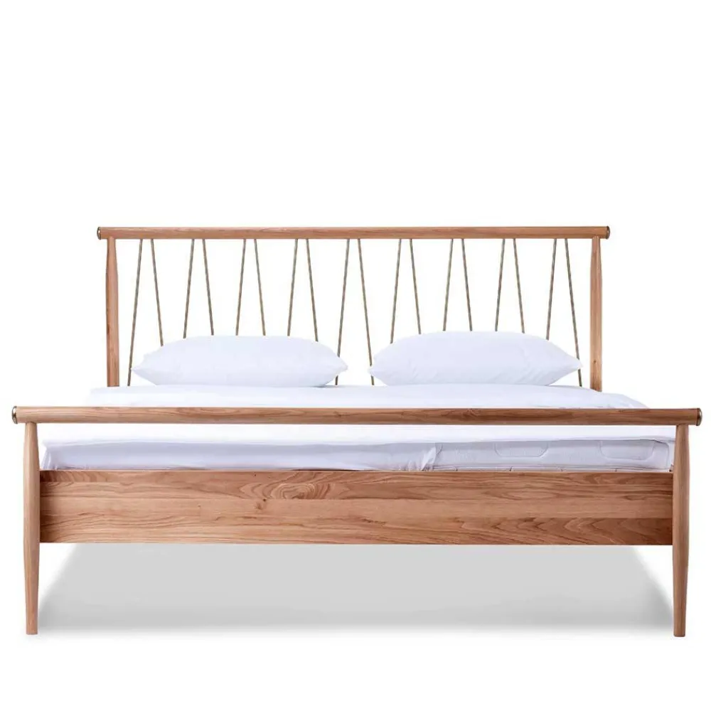 Wohnen Skandinavische Möbel*Scandi Chic Bettgestell aus Wildeiche Honig - Abru