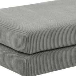 Wohnen Scandi Chic Hocker in Anthrazit Cord - Lidio