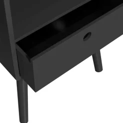 Wohnen Kommoden|Nachttische*Scandi Chic Nachtkommode in Schwarz - Lemerzi