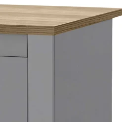 Wohnen Kommoden|Nachttische*Scandi Chic Nachtkommode in Grau mit Eiche - Donia