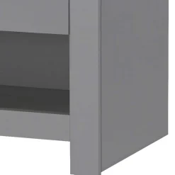 Wohnen Kommoden|Nachttische*Scandi Chic Nachtkommode in Grau mit Eiche - Donia