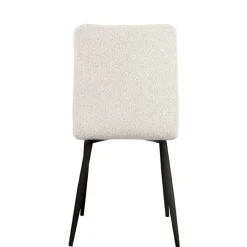 Wohnen Skandinavische Möbel|Küchenstühle*Scandi Chic Polsterstuhl in Champagner Boucle - Acapelca