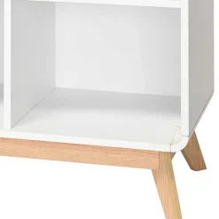 Wohnen Scandi Chic Regal in Weiß mit Eiche - Kolreva