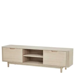 Wohnen Tv & Hifi-Möbel|Tv & Hifi-Möbel*Scandi Chic TV Lowboard in Eiche Weiß - Rosanna