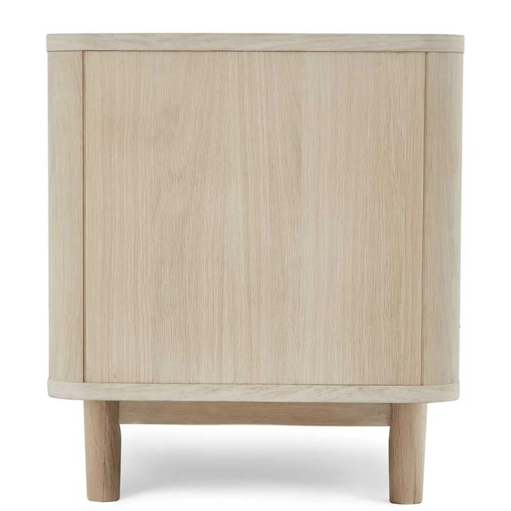 Wohnen Tv & Hifi-Möbel|Tv & Hifi-Möbel*Scandi Chic TV Lowboard in Eiche Weiß - Rosanna