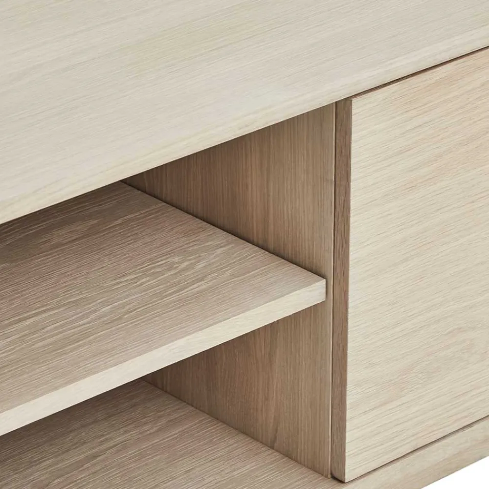 Wohnen Tv & Hifi-Möbel|Tv & Hifi-Möbel*Scandi Chic TV Lowboard in Eiche Weiß - Rosanna