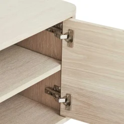 Wohnen Tv & Hifi-Möbel|Tv & Hifi-Möbel*Scandi Chic TV Lowboard in Eiche Weiß - Rosanna