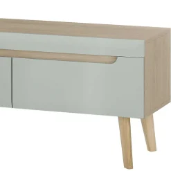 Wohnen Scandi Chic Wohnzimmermöbel Wohnwand - Armina (vierteilig)