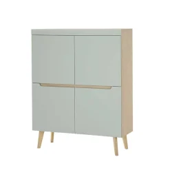 Wohnen Scandi Chic Wohnzimmermöbel Wohnwand - Armina (vierteilig)