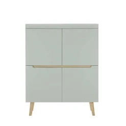 Wohnen Scandi Chic Wohnzimmermöbel Wohnwand - Armina (vierteilig)