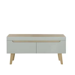 Wohnen Scandi Chic Wohnzimmermöbel Wohnwand - Armina (vierteilig)