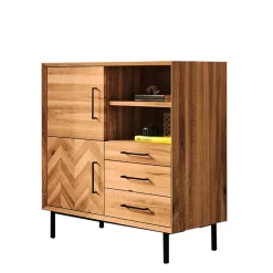 Wohnen Scandi Design Kommode aus Naturholz Wildeiche - Kerfa