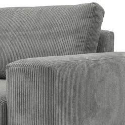 Wohnen Scandi Ecksofa in Anthrazit mit Buche - Lidio