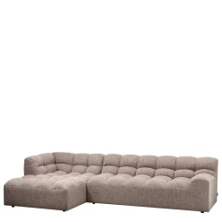 Wohnen Skandinavische Möbel|Braune Möbel*Scandi Ecksofa in Hellbraun meliert - Niklai