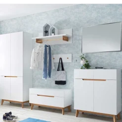 Wohnen Glasmöbel|Skandinavische Möbel*Scandi Flur Einrichtung Möbelset - Caio (sechsteilig)