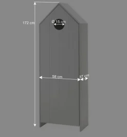 Wohnen Kindermöbel|Kinderkleiderschränke*Scandi Kinder-Kleiderschrank in Hausform - Indefiva