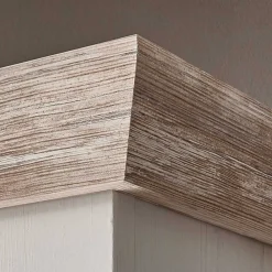 Wohnen Sideboards & Kommoden|Sideboards & Kommoden*Scandi Landhaus Highboard in Weiß Pinie Shabby Nedita 140 cm breit