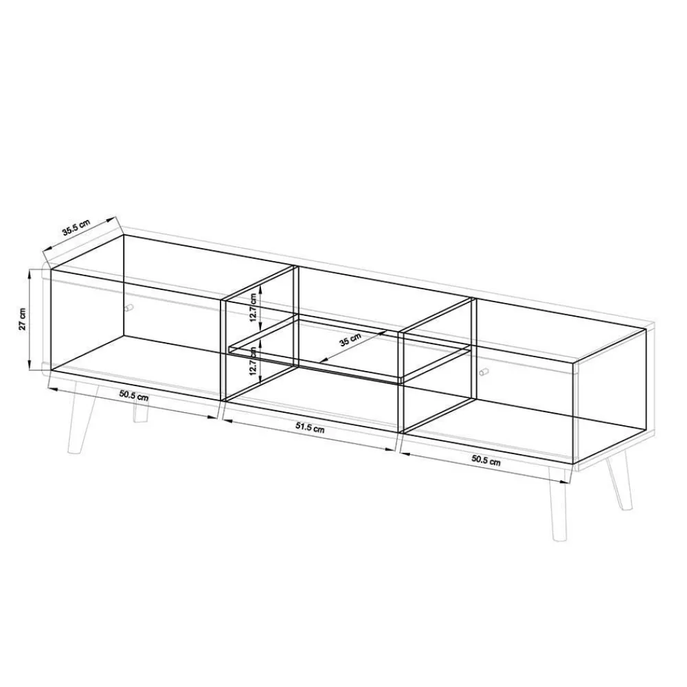 Wohnen Scandi Möbel Set für Wohnzimmer - Cablos (fünfteilig)
