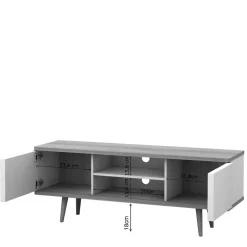 Wohnen Sideboards & Kommoden|Tv & Hifi-Möbel*Scandi TV Unterschrank zweifarbig - Jendren