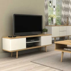 Wohnen Sideboards & Kommoden|Tv & Hifi-Möbel*Scandi TV Unterschrank zweifarbig - Jendren