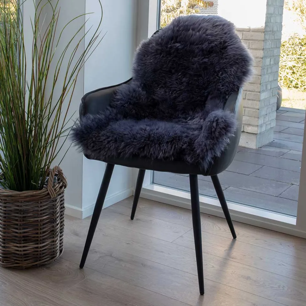 Wohnen Teppiche*Schaf Echtfell in Grau - Vericia