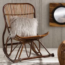 Wohnen Schaukelsessel Cilian aus Rattan