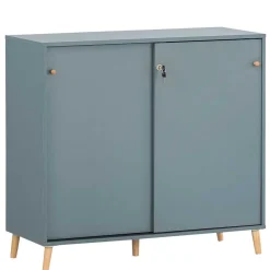 Wohnen Büroschränke*Schiebetüren Büroschrank in Petrol - Baiamare
