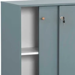 Wohnen Büroschränke*Schiebetüren Büroschrank in Petrol - Baiamare