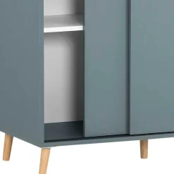 Wohnen Büroschränke*Schiebetüren Büroschrank in Petrol - Baiamare