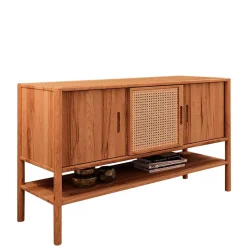 Wohnen Rattanmöbel|Sideboards & Kommoden*Schiebetüren Kommode mit Ablageboden - Indrya