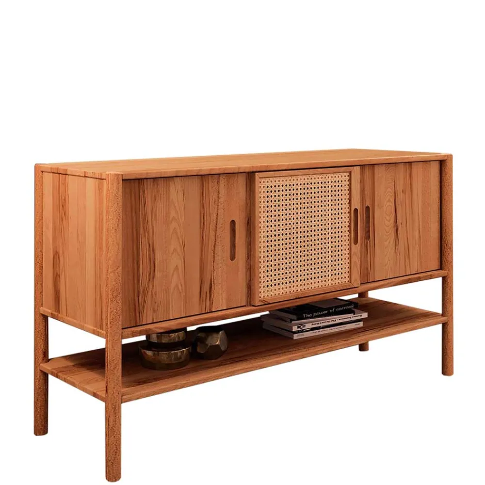 Wohnen Rattanmöbel|Sideboards & Kommoden*Schiebetüren Kommode mit Ablageboden - Indrya