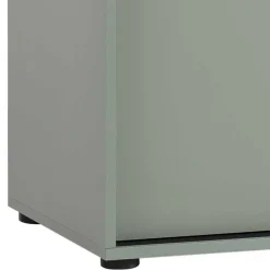 Wohnen Schiebetüren-Aktenschrank in Graugrün - Espresso