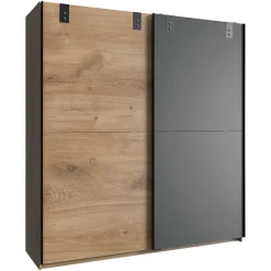 Wohnen Kleiderschränke|Kleiderschränke*Schiebetürenschrank im Industry und Loft Stil - Janeiro