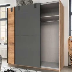 Wohnen Kleiderschränke|Kleiderschränke*Schiebetürenschrank im Industry und Loft Stil - Janeiro