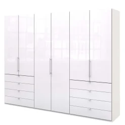 Wohnen Weiße Möbel|Schränke*Schlafbereich Kleiderschrank mit acht Schubkästen - Dolienca