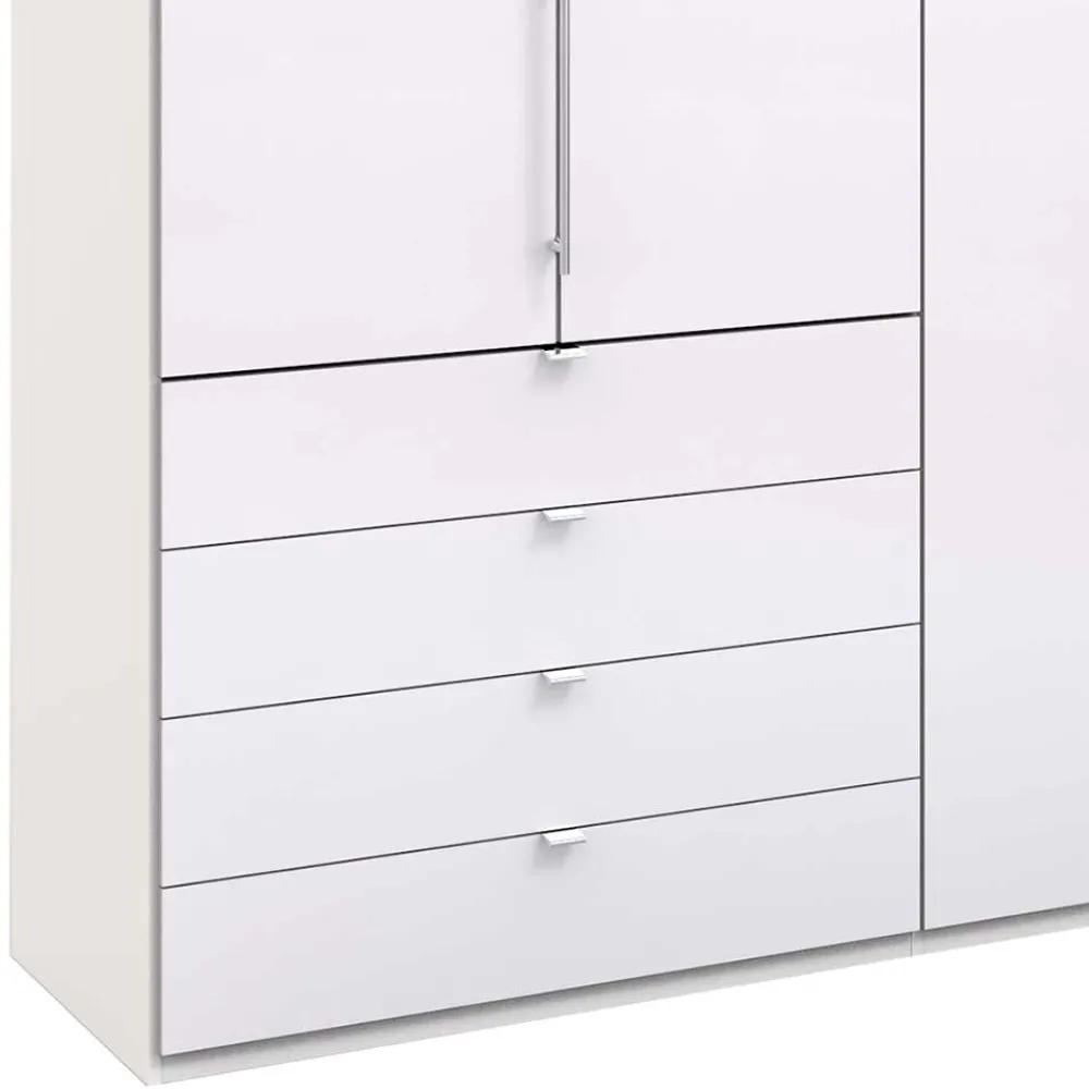 Wohnen Weiße Möbel|Schränke*Schlafbereich Kleiderschrank mit acht Schubkästen - Dolienca