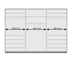 Wohnen Weiße Möbel|Schränke*Schlafbereich Kleiderschrank mit acht Schubkästen - Dolienca