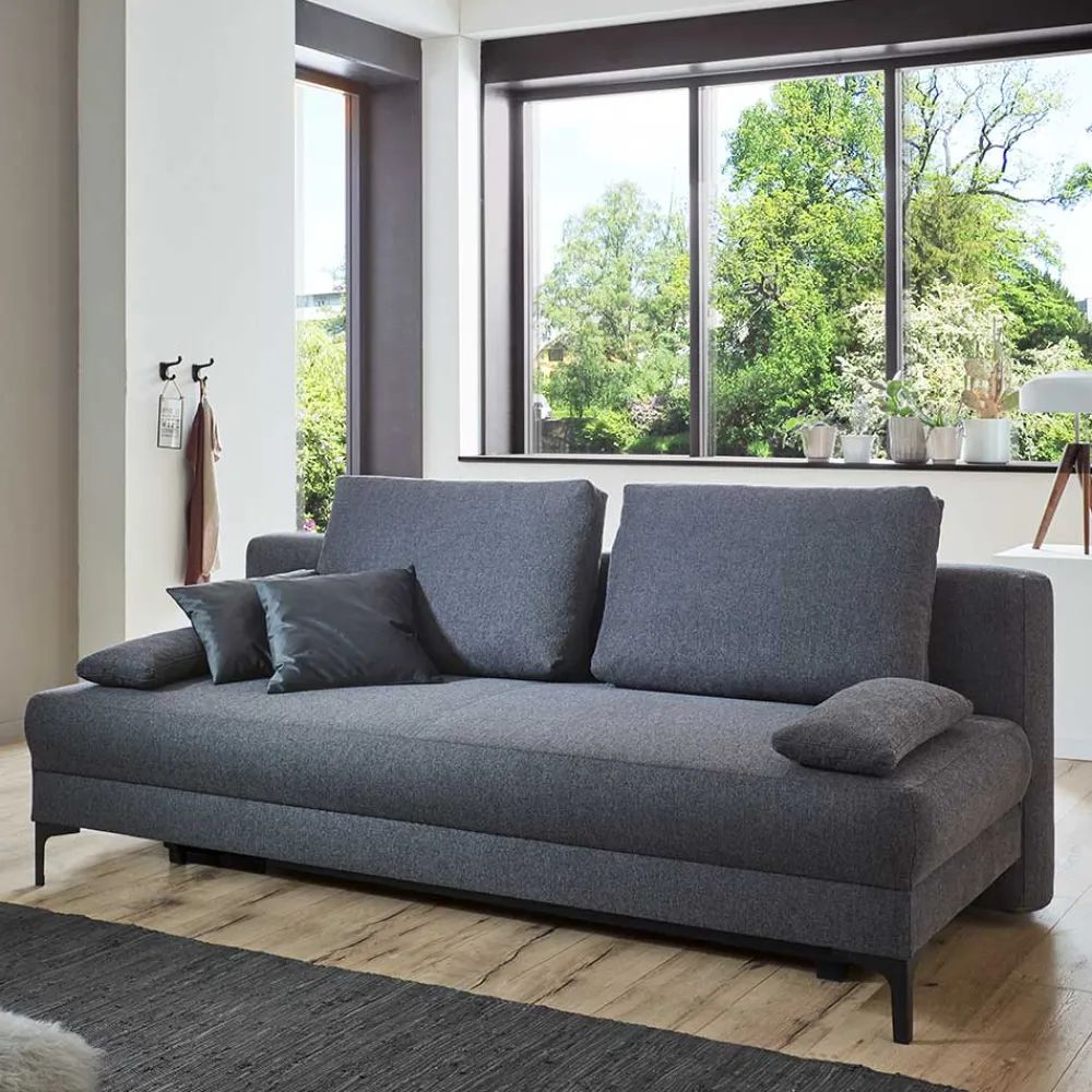 Wohnen Schlafcouch für jeden Tag in Anthrazit - Antigua