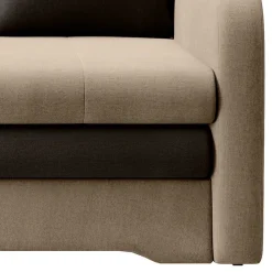 Wohnen Schlafcouch in Beige und Dunkelbraun - Calming