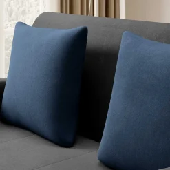 Wohnen Schlafsofas*Schlafcouch in Dunkelgrau und Dunkelblau - Cartoon