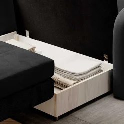 Wohnen Schlafsofas*Schlafcouch in Dunkelgrau und Dunkelblau - Cartoon