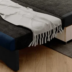 Wohnen Schlafsofas*Schlafcouch in Dunkelgrau und Dunkelblau - Cartoon