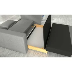 Wohnen Schlafcouch in Hellgrau Chenille - Ronny