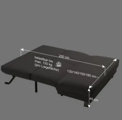 Wohnen Schlafsofas*Schlafcouch mit Schaumstoffpolsterung - Crafts