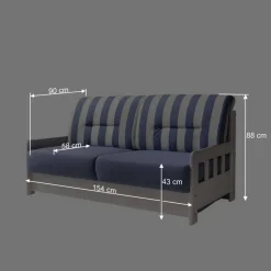 Wohnen Schlafcouch Salvador im maritimen Design