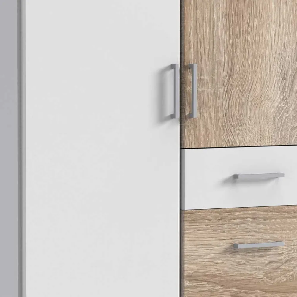 Wohnen Schlafraum Kleiderschrank mit drei Schubladen - Magdelan