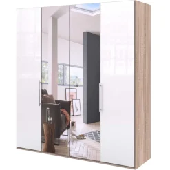 Wohnen Schlafraum Kleiderschrank mit Spiegel - Bosays