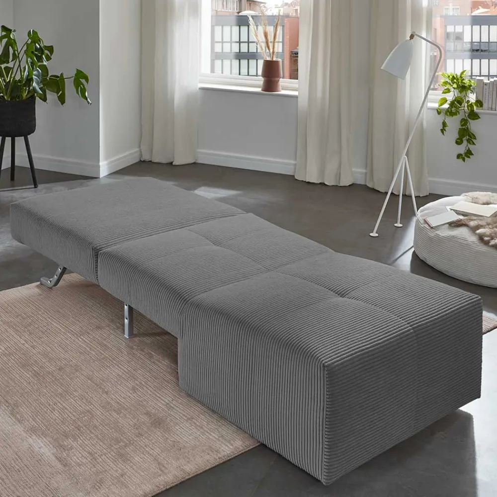 Wohnen Schlafsessel ohne Armlehnen in Anthrazit - Anzarote